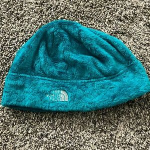 The North Face jewel tone teal little kids hat